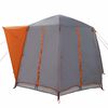 vidaXL Cabin Tent with Roof Grey and Orange 320 x 320 x 203 cm