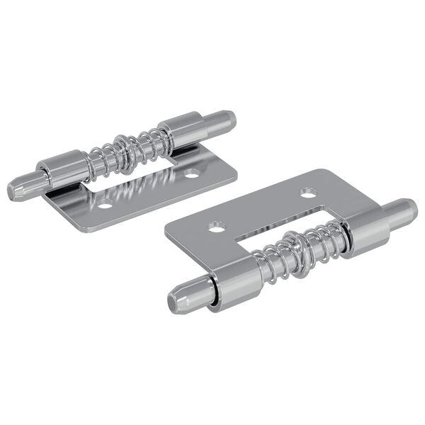 vidaXL Latch 2 pcs Silver 46 x 17 x 1.2 mm Steel