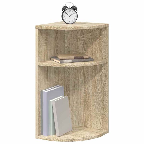 vidaXL End Table Sonoma Oak 29.6 x 29.6 x 60 cm Engineered Wood