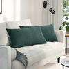 vidaXL Sofa Pillows 2 pcs Dark Green 80 x 40 cm Corduroy Fabric
