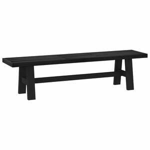 vidaXL Dining Bench NOAIN 180 x 41 x 45 cm Solid Pine Wood Black