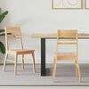 vidaXL Dining Chairs 2 pcs Natural 43 x 54 x 89 cm Solid Rubber Wood