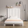 vidaXL Wall Headboard White 106x3x91.5 cm Solid Wood Pine