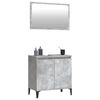 vidaXL 2 Piece Bathroom Furniture Set Concrete Grey Engineered Wood