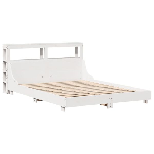 vidaXL Bed Frame without Mattress White 160x200 cm Solid Wood Pine