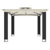 vidaXL Gazebo with Double Roof Cream 2.94x2.94 m Steel
