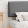 vidaXL Bed Frame with Upholstered Headboard Light Grey 80 x 200 cm