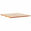 vidaXL Floor Bed Frame Wax brown 200 x 210 cm Solid pine wood