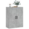 vidaXL Wall Mounted Cabinet Concrete Grey 69.5x34x90 cm