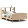 vidaXL Bookcase Bed without Mattress 120x190 cm Small Double Solid Wood Pine