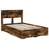 vidaXL Bed Frame with Drawer with Headboard Manual Engineered Wood