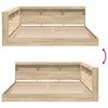 vidaXL Bookcase Bed Sonoma oak 180 x 200 cm Engineered wood