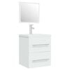 vidaXL Sink Cabinet with Built-in Basin White Engineered Wood
