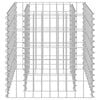 vidaXL Gabion Raised Bed Galvanised Steel 50x50x50 cm