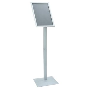 vidaXL Pedestal Poster Stand 32 x 27 x 119 cm Cast Iron Silver
