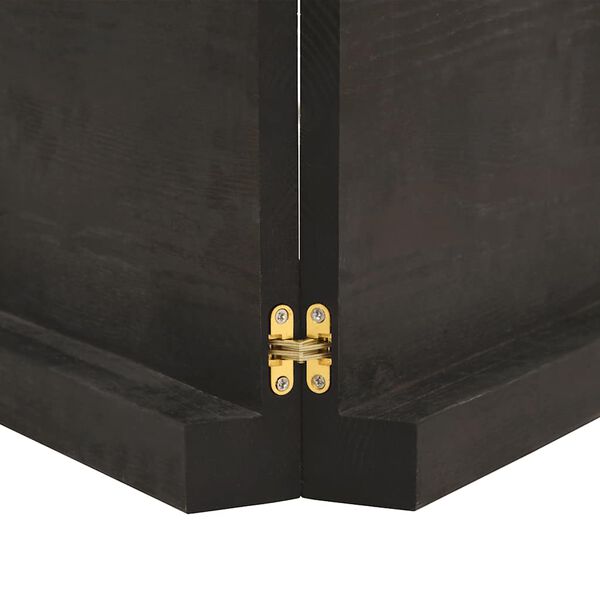 vidaXL Wall Shelf Dark Brown 180x40x(2-6) cm Treated Solid Wood Oak