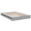 vidaXL Bed Frame without Mattress Concrete Grey 140x200 cm