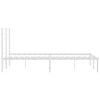vidaXL Metal Bed Frame without Mattress with Headboard White 120x190cm