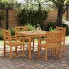 vidaXL Garden Dining Set 5 pcs Brown Solid Acacia wood