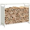 vidaXL Firewood Rack White 90x28x65 cm Cold-rolled steel