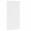 vidaXL Window Blind with Curtains Manual White Aluminium