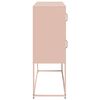 vidaXL Sideboard Pink 100.5x39x107 cm Cold-rolled Steel