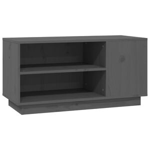 vidaXL TV Cabinet Grey 80x35x40,5 cm Solid Wood Pine
