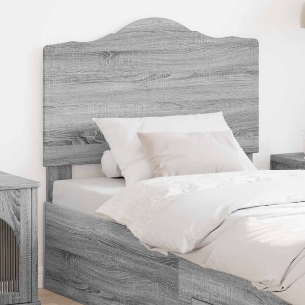 vidaXL Headboard with Headboard Grey Sonoma 75 cm Engineered wood