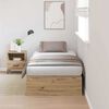 vidaXL Storage Bed Frame Artisan Oak 80 x 200 cm Engineered Wood