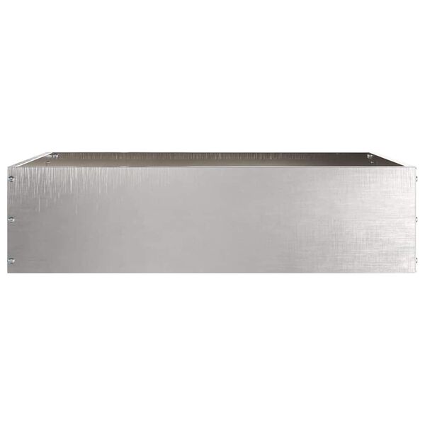vidaXL Lawn Edging Silver 50 x 50 x 13 cm Stainless Steel