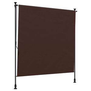 vidaXL Outdoor Roller Blind Brown 150 x 270 cm