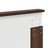 vidaXL Headboard with Headboard Brown Oak 200 cm Engineered wood