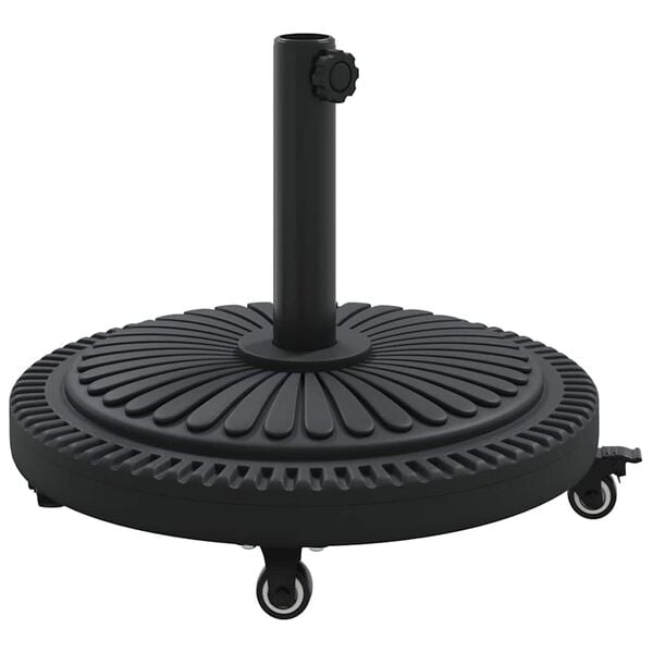 vidaXL Parasol Base Black Ø38-48 mm PE and concrete and iron