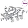 vidaXL Nails for Wood 12 pcs Silver &Oslash; 3 x 15 mm Metal