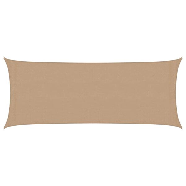 vidaXL Sunshade Sail 160 g/m&sup2; Taupe 2x5 m HDPE