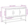 vidaXL TV Cabinet Anthracite 100.5x39x60.5 cm Steel