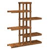 vidaXL Plant Stand Natural 93 x 25 x 114.5 cm Solid Acacia Wood