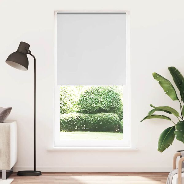vidaXL Roller Blind Blackout White 95x230 cm Fabric Width 90.7 cm Polyester