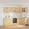 vidaXL Cabinet with Drawer SKI 10 pcs Honey Brown Solid Pine Wood
