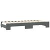 vidaXL Daybed with Trundle and Mattresses Dark Grey 90x190 cm Fabric