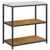 vidaXL Kitchen Storage Set with Shelf 2 pcs Rusty Weathering Steel