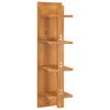 vidaXL Wall Mirror with Shelves 30x30x120 cm Solid Teak Wood