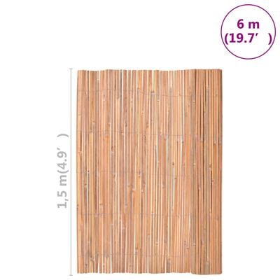vidaXL Bamboo Fence 150x600 cm