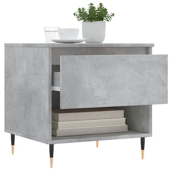 vidaXL Coffee Tables 2 pcs Concrete Grey 50x46x50 cm Engineered Wood
