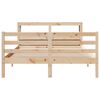 vidaXL Bed Frame with Headboard without Mattress 150x200 cm King Size