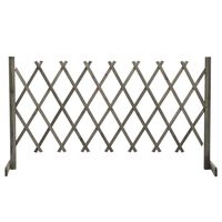 vidaXL Garden Trellis Fence Grey 150x80 cm Solid Firwood