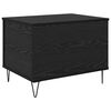 vidaXL Coffee Table Black Oak 60 x 44.5 x 45 cm Engineered Wood