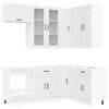 vidaXL Kitchen Unit KALMAR 8 pcs High Gloss White Engineered Wood