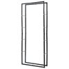 vidaXL Firewood Rack Black 80x25x200 cm Steel