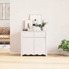 vidaXL Sideboard Drammen White 79 x 43 x 75.5 cm Solid Pine wood
